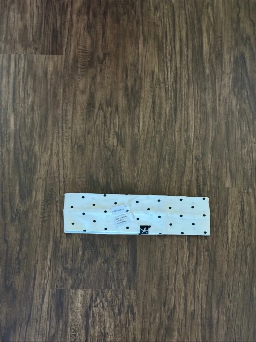 Urban Outfitters White and Black Polka Dot Headband